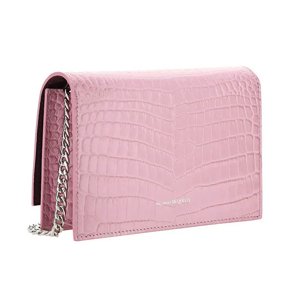 Túi Đeo Chéo Alexander Mcqueen Skull Crossbody Bag 613088DYT535618 Màu Hồng