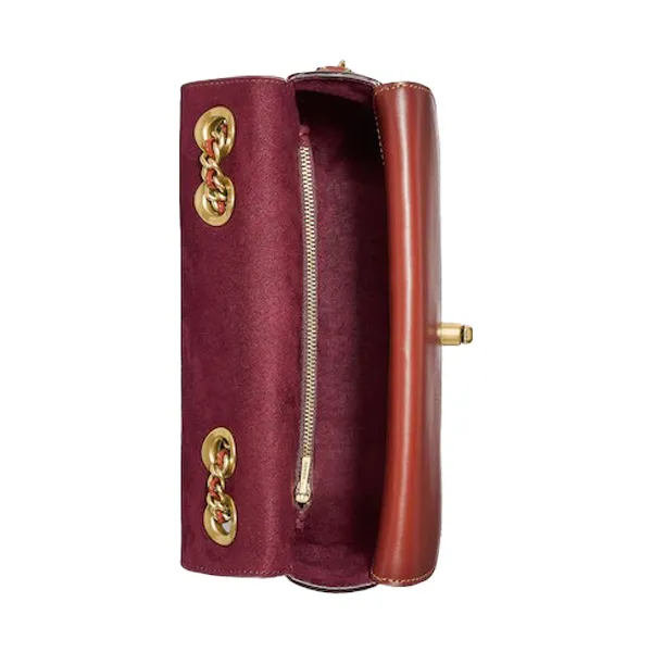 Túi Đeo Chéo Coach Madison Shoulder Bag 16 In Signature Canvas C0829 Màu Nâu