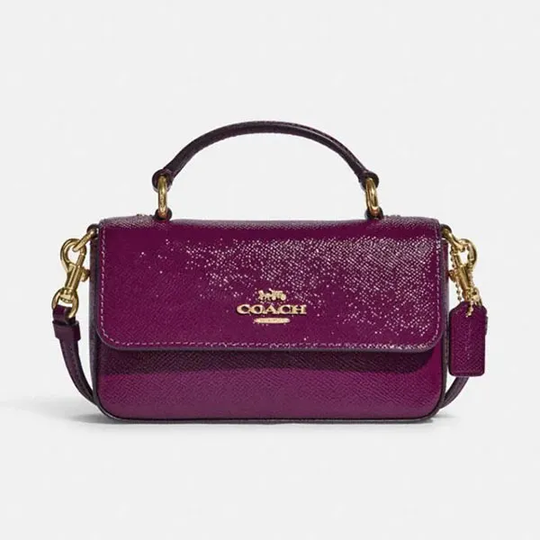 Túi Đeo Chéo Nữ Coach Mini Josie Top Handle Crossbody CE630 Màu Tím