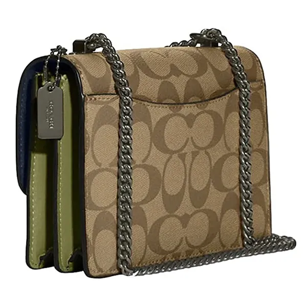 Túi Đeo Chéo Nữ Coach Outlet Mini Klare Crossbody In Signature Canvas C9946 Màu Nâu Xanh - Túi xách - Vua Hàng Hiệu