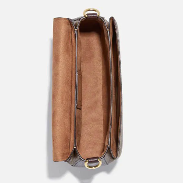 Túi Đeo Vai Nữ Coach Grace Shoulder Bag In Signature Canvas CC033 Ivory Multi Màu Nâu Trắng - Túi xách - Vua Hàng Hiệu