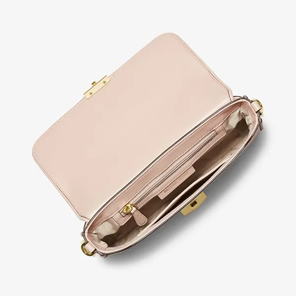 Túi Đeo Vai Michael Kors MK Bradshaw Small Studded Leather Shoulder Bag 30F1G2BL0L Màu Hồng - Túi xách - Vua Hàng Hiệu