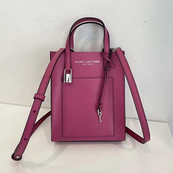 Túi Tote Marc Jacobs Micro Grind Satchel Tote Bag Pink H001L03FA22 Màu Hồng - Túi xách - Vua Hàng Hiệu