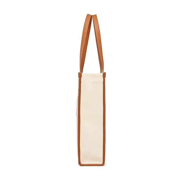 Túi Tote MLB Basic Canvas Vertical Tote Bag Boston Red Sox 3AORM033N-43CRS Màu Kem - Túi xách - Vua Hàng Hiệu