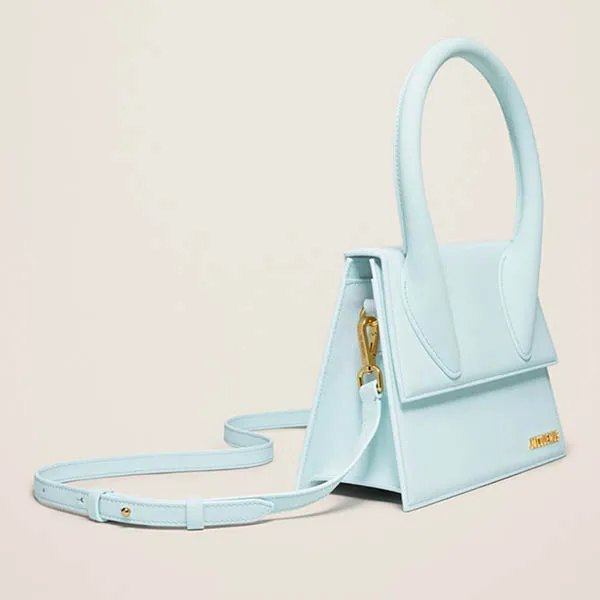 Túi Xách Jacquemus Large Signature Handbag Pale Blue 213BA003-3088-310 Màu Xanh Nhạt