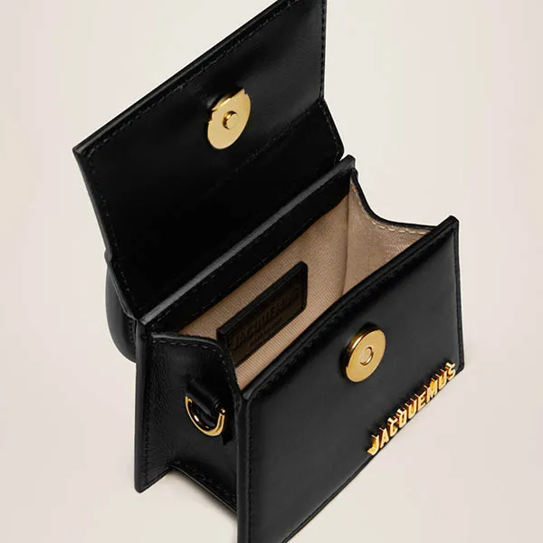 Túi Xách Jacquemus Le Chiquito Signature Leather Mini Handbag 213BA001-3000-990 Màu Đen