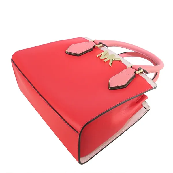 Túi Xách Michael Kors MK Mott Coral Bag 35T0GOXM2B Màu Đỏ Hồng