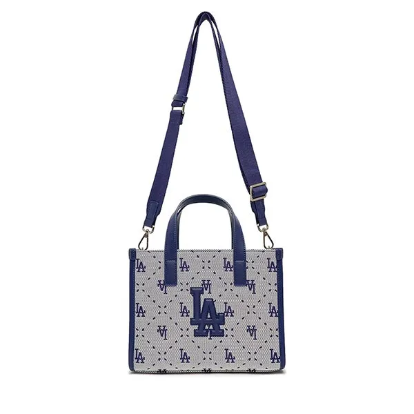 Túi Xách MLB Big Diamond Monogram Jacquard LA Dodgers 3AORS013N-07NYL Màu Xanh Xám