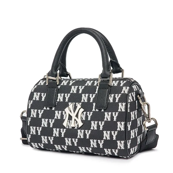 Túi Xách MLB Classic Monogram Jacquard Boston Bag S New York Yankees 3ABWS013N-50BKS Màu Đen