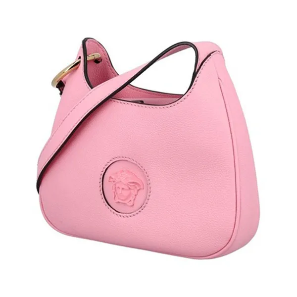 Túi Xách Versace La Medusa Small Leather Hobo Bag Màu Hồng