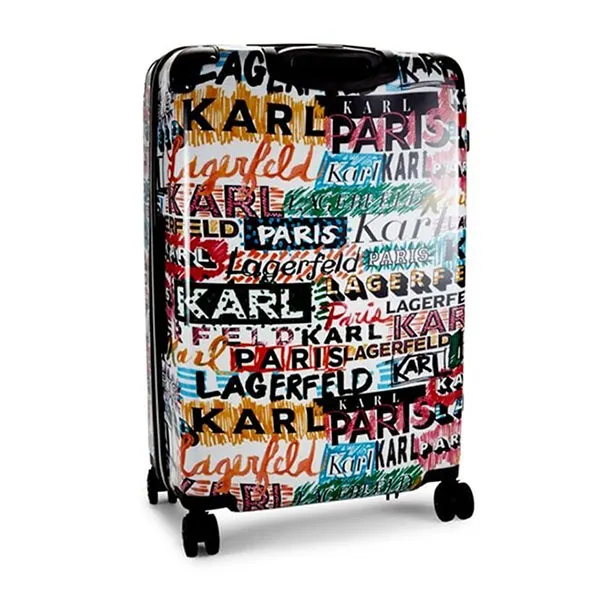 Vali Karl Lagerfeld 28-Inch Logo Explosion Spinner Suitcase Phối Màu - Túi xách - Vua Hàng Hiệu