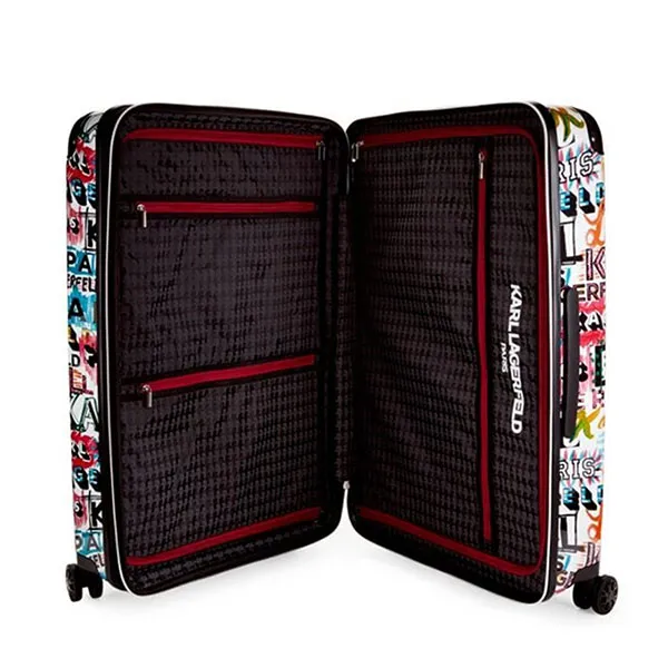 Vali Karl Lagerfeld 28-Inch Logo Explosion Spinner Suitcase Phối Màu - Túi xách - Vua Hàng Hiệu