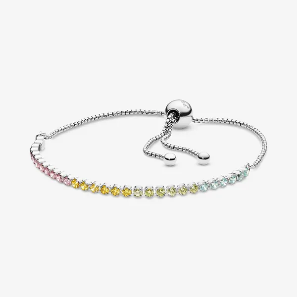 Vòng Đeo Tay Pandora Sparkle Slider Bracelet Màu Bạc
