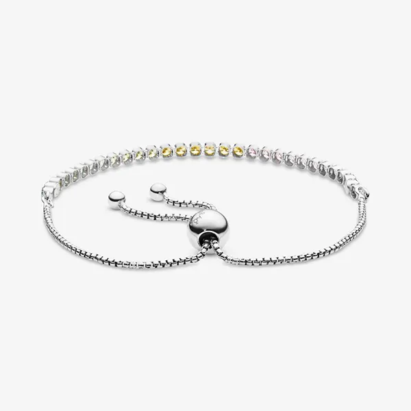 Vòng Đeo Tay Pandora Sparkle Slider Bracelet Màu Bạc