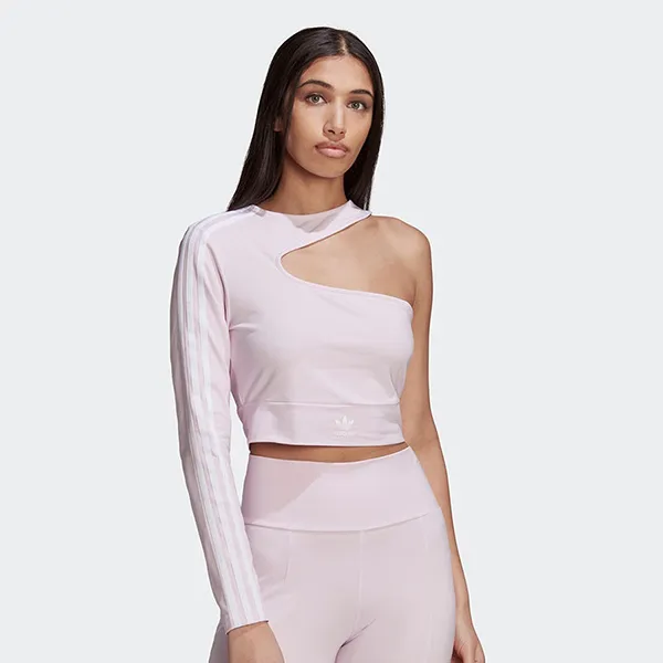 Áo Crotop Adidas Cropped Top Cut-Out HU1644 Màu Hồng Size L - Thời trang - Vua Hàng Hiệu