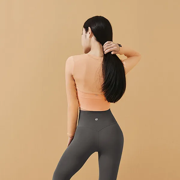 Áo Dài Tay Xexymix Soft Touch Layered Long Sleeve Peach Skin XA5338F Màu Cam Size M