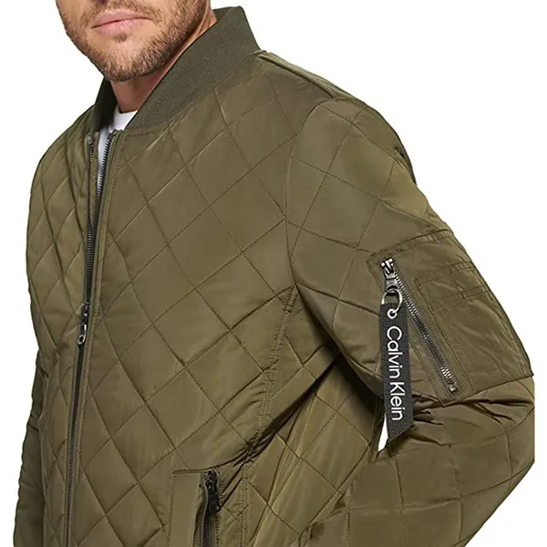Áo Khoác Bomber Calvin Klein CK Men's Jacket CM008986 - OVN Màu Xanh Olive Size M