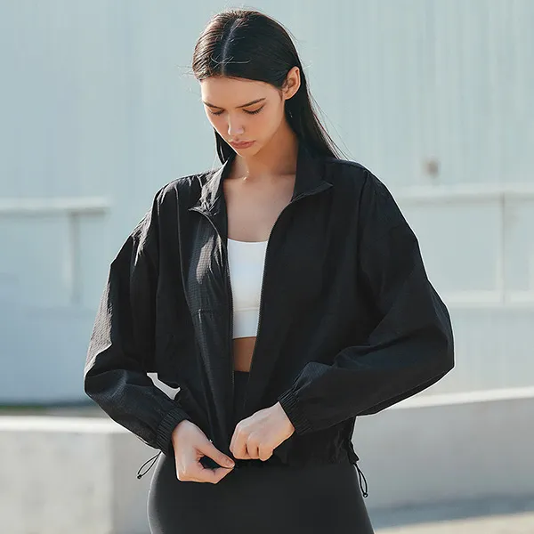 Áo Khoác Gió Xexymix Hiker Crop Windbreaker Black XA5377G Màu Đen Size S - Thời trang - Vua Hàng Hiệu