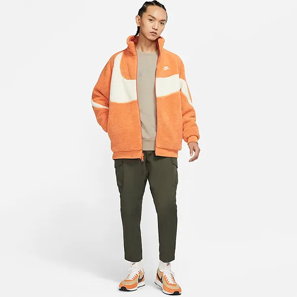 Áo Khoác Lông Nike Men's Full-Zip Reversible Boa Jacket BQ6546-808 Màu Cam Size L - Thời trang - Vua Hàng Hiệu