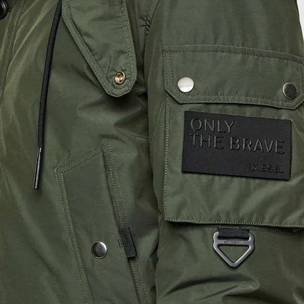 Áo Khoác Parka Diesel Men's Jacket Diesel Green A005590LAZU Màu Xanh Lá Size S - Thời trang - Vua Hàng Hiệu