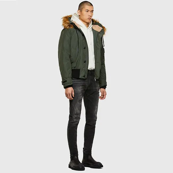 Áo Khoác Parka Diesel Men's Jacket Diesel Green A005590LAZU Màu Xanh Lá Size S - Thời trang - Vua Hàng Hiệu