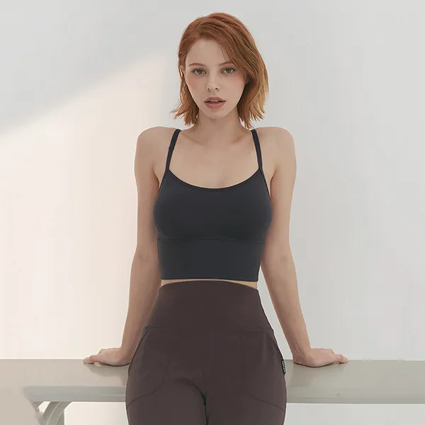 Áo Ngực Xexymix X-Strap Bra Top Gray Navy XT7104E Màu Xanh Đen Size S