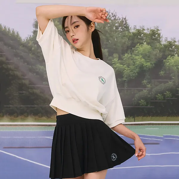 Áo Nỉ Xexymix Half Banding Sweatshirt Cream XA5420G Màu Kem Size M