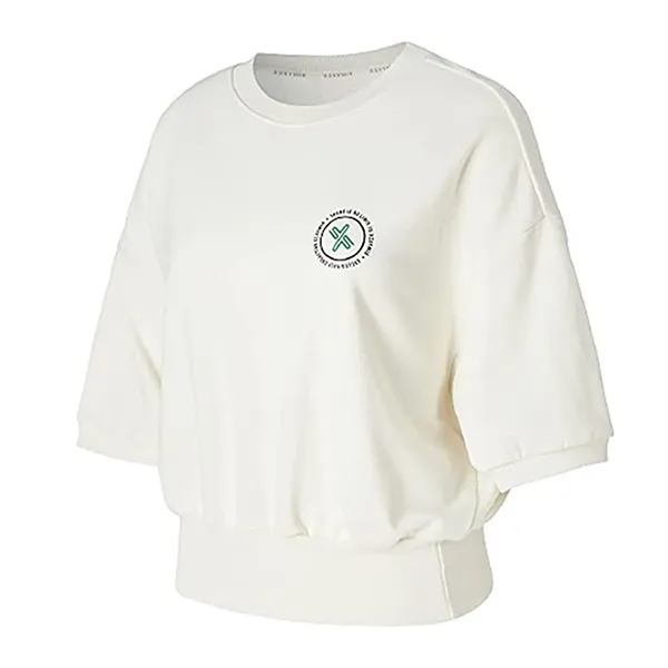 Áo Nỉ Xexymix Half Banding Sweatshirt Cream XA5420G Màu Kem Size M