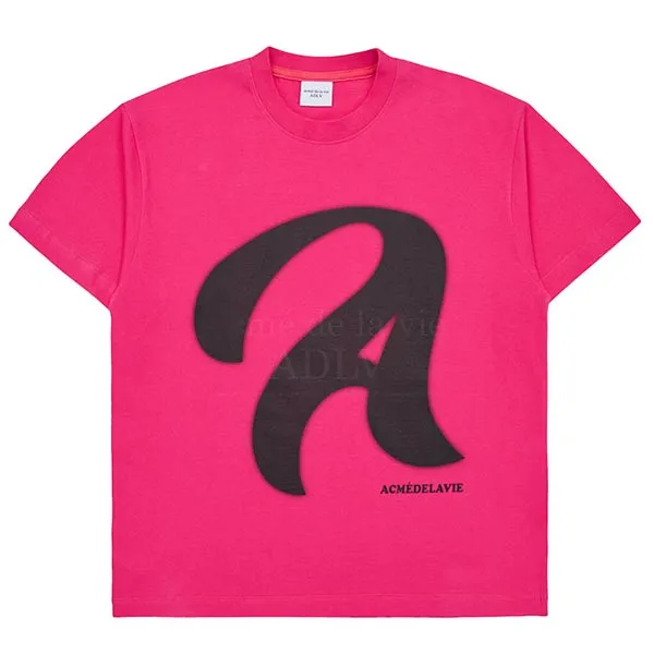 Áo Phông Acmé De La Vie ADLV A Stencil Logo Short Sleeve T-Shirt Pink Màu Hồng Size 1 - Thời trang - Vua Hàng Hiệu