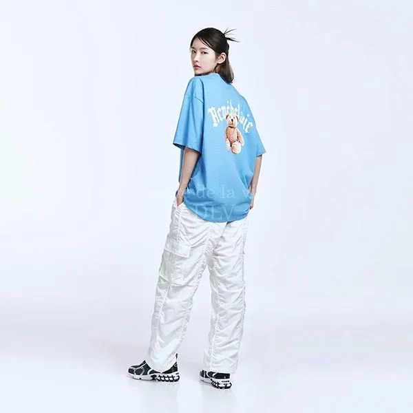 Áo Phông Acmé De La Vie ADLV Gold Chain Bear Doll Short Sleeve T-Shirt Màu Xanh Blue - Thời trang - Vua Hàng Hiệu