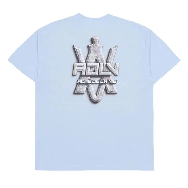 Áo Phông Acmé De La Vie ADLV Stone Artwork Short Sleeve T-Shirt Màu Xanh Blue - Thời trang - Vua Hàng Hiệu