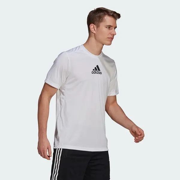Áo Phông Nam Adidas Designed To Move Sport 3 Stripes Tee Tshirt GM2135 Màu Trắng Size 2XL
