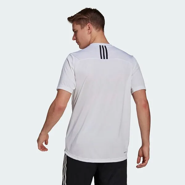 Áo Phông Nam Adidas Designed To Move Sport 3 Stripes Tee Tshirt GM2135 Màu Trắng Size 2XL
