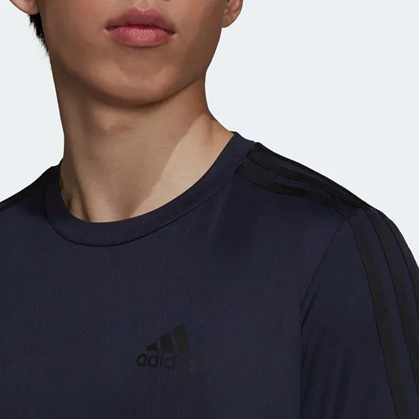 Áo Phông Adidas Designed To Move Sport 3 Stripes Tee Tshirt H30246 Màu Đen Size M