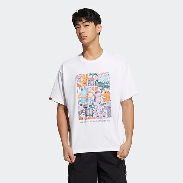 Áo Phông Adidas Kentaro Okawara Tshirt HR6452 Màu Trắng Size XL
