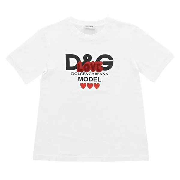 Áo Phông Dolce & Gabbana D&G White Logo 