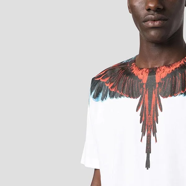 Áo Phông Marcelo Burlon White Icon Wings CMAA018S23JER001 0125 Màu Trắng Size S