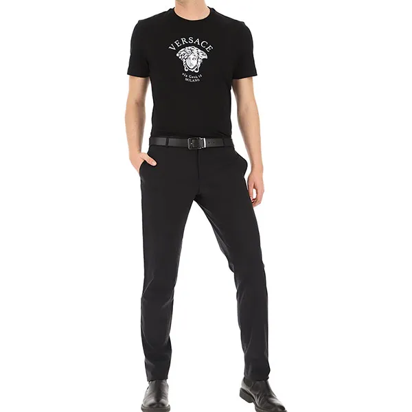 Áo Phông Versace Medusa Printed A88659 A228806 A1008 Màu Đen