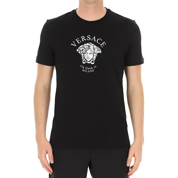 Áo Phông Versace Medusa Printed A88659 A228806 A1008 Màu Đen