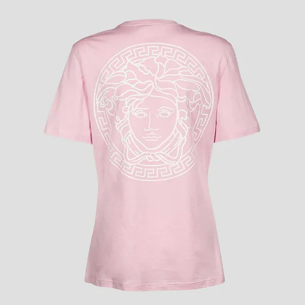 Áo Phông Versace Pink Logo Printed 1001530 1A00603 2P100 Màu Hồng - Thời trang - Vua Hàng Hiệu
