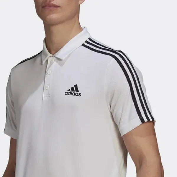 Áo Polo Adidas Primeblue Designed To Move Sport 3-Stripes GM2138 Màu Trắng Size M