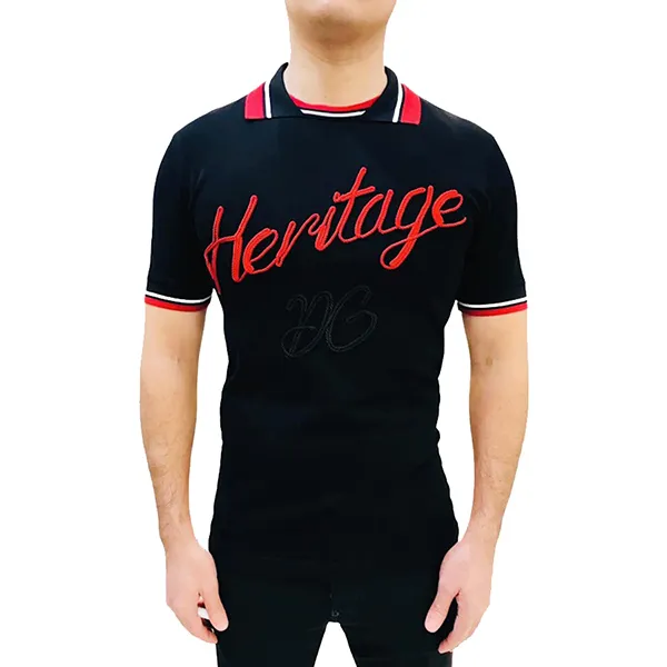 Áo Polo Dolce & Gabbana D&G Heritage DG G8KC5Z Màu Đen Size 46