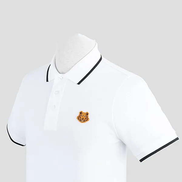 Áo Polo Kenzo Tiger Crest Polo Shirt 5PO001 Màu Trắng Size L