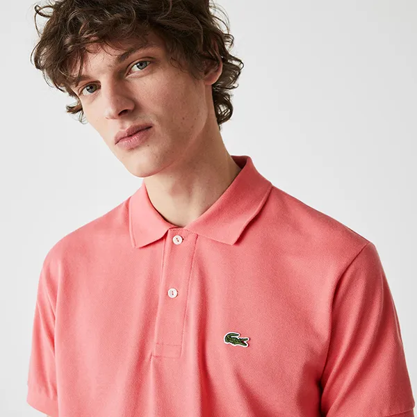 Áo Polo Lacoste Classic Fit L1212 F9C Màu Hồng Nhạt Size S - 3