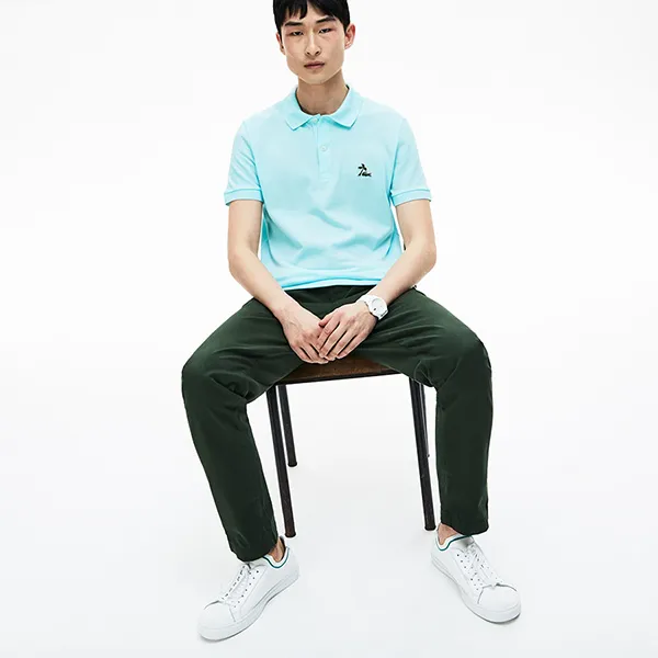Áo Polo Lacoste Light Blue Regular Fit PH4258 F8R Màu Xanh Ngọc Size S - Thời trang - Vua Hàng Hiệu