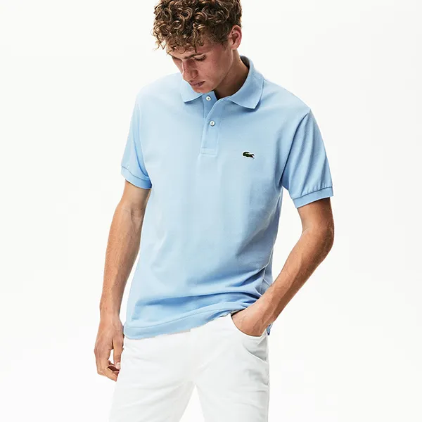 Áo Polo Lacoste Light Classic Fit L1212 51 G5J Màu Xanh Nhạt Size S - Thời trang - Vua Hàng Hiệu