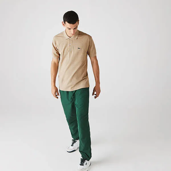 Áo Polo Lacoste Marl Classic Fit L1264 HAB Shirt Màu Be Size L