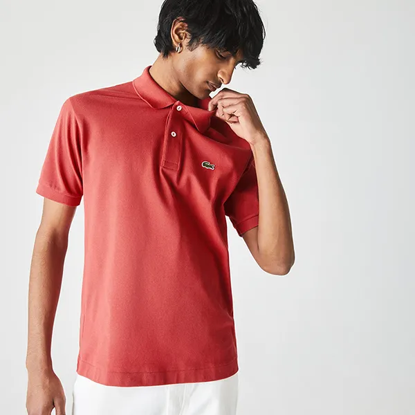 Áo Polo Lacoste Men's Classic Fit L1212 67G Màu Cam Đỏ Size S