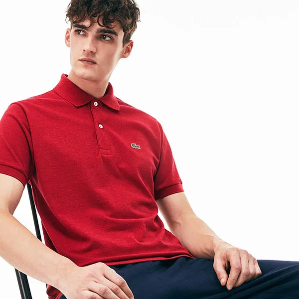 Áo Polo Lacoste Men's Marl L1264 PHD Original Fit Màu Đỏ Size XS