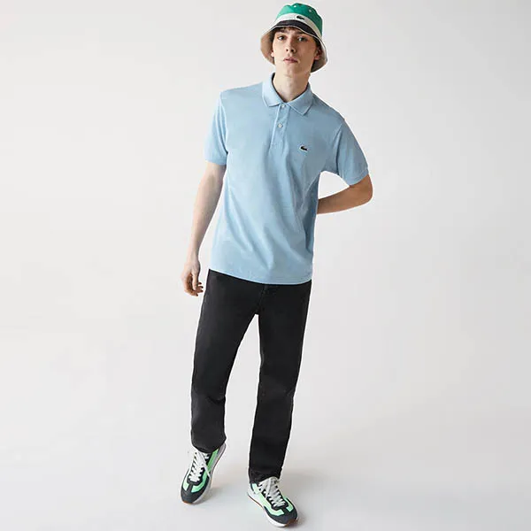 Áo Polo Lacoste Men's Shirt L1264 DRW Màu Xanh Dương Size XS